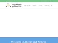 Allergy And Asthma Specialist PSC website screenshot
