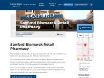 Website Screenshot Sanford Bismarck Retail Pharmacy