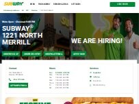 Website Screenshot Subway