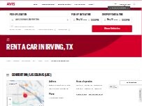 Website Screenshot Avis Car Rental