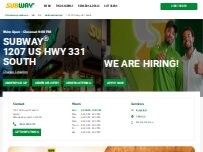 Website Screenshot Subway