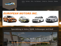 European Motors Inc. website screenshot