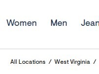 Website Screenshot Aéropostale
