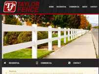 Taylor Fence website screenshot