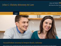 John C. Christy Attorney At Law website screenshot