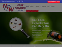 NW Pest Control website screenshot