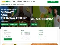 Website Screenshot Subway