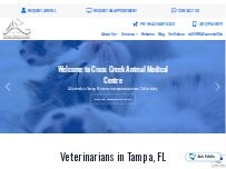 Website Screenshot Cross Creek Animal Medical Centre
