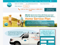 Pride Air Conditioning & Appliance, Inc. website screenshot