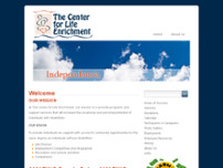 The Center for Life Enrichment website screenshot