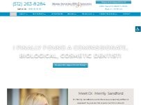 Website Screenshot Merrily Sandford, DDS