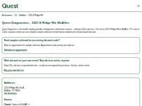 Website Screenshot Quest Diagnostics