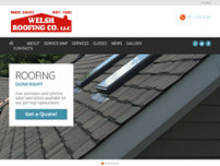 Welsh Roofing Company LLC website screenshot