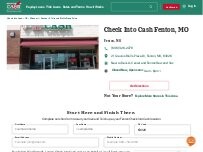 Website Screenshot Check Into Cash
