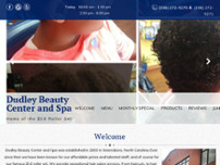 Dudley Beauty Center and Spa website screenshot