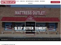 Website Screenshot Mattress Outlet