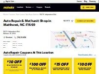 Website Screenshot Meineke Car Care Center