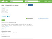 Screenshot for https://www.dexknows.com/business_profiles/arw_industrial_technology-l581601