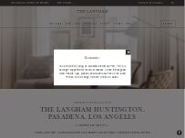 Website Screenshot The Langham Huntington, Pasadena