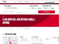 Website Screenshot Avis Car Rental