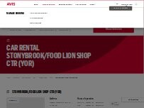 Website Screenshot Avis Car Rental