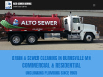 Alto Sewer Service website screenshot