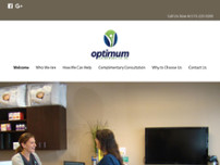 Optimum Chiropractic, PC website screenshot