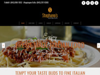 Stephano's Ristorante website screenshot