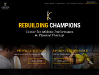 Center for Athletic Performance website screenshot