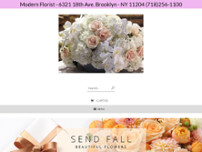 Modern Florist website screenshot