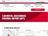Website Screenshot Avis Car Rental