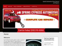 Spring Cypress Automotive website screenshot