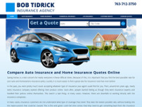 Bob Tidrick Insurance Agency website screenshot