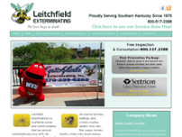 Leitchfield Exterminating, Inc. website screenshot