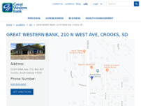 Great Western Bank In Crooks 210 N West Ave Banks In Crooks