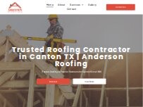 Website Screenshot Anderson Roofing