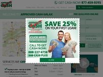 Approved Cash Advance website screenshot