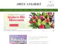 Website Screenshot Owen's Florist