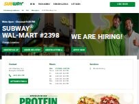 Website Screenshot Subway