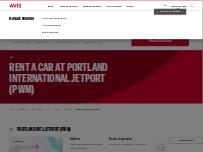 Website Screenshot Avis Car Rental