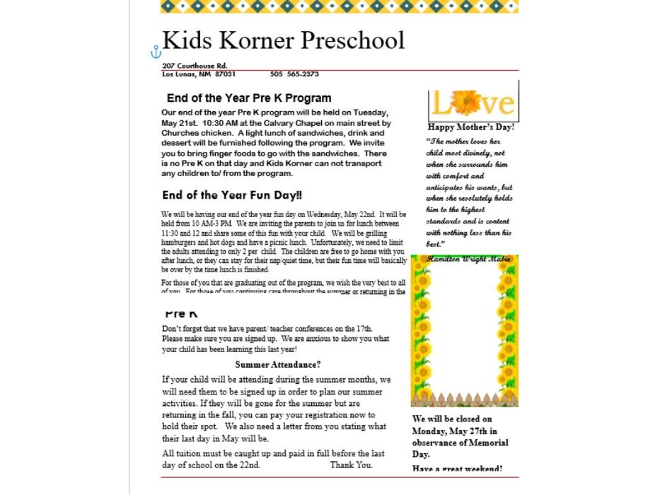 Images Kids Korner Preschool & Daycare