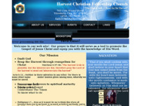 Screenshot for http://www.harvestchristianfellowshipchurch.com/