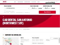 Website Screenshot Avis Car Rental