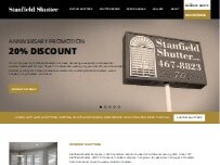 Website Screenshot Stanfield Shutters