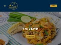 Website Screenshot Thai Del Mar Restaurant