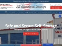 Website Screenshot All American Storage