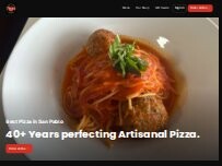 Website Screenshot Finas Pizza