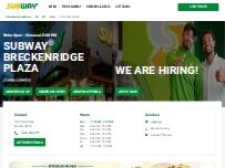 Website Screenshot Subway
