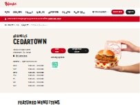 Website Screenshot Bojangles