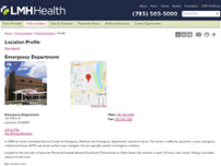 Screenshot for http://lmh.org/emergency/